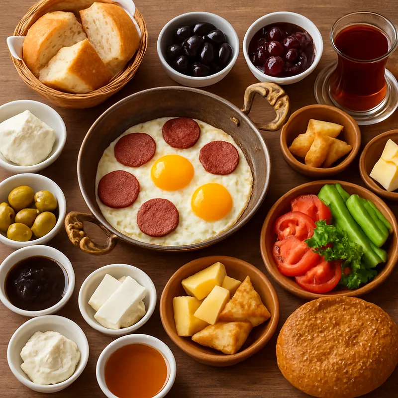 Serpme Kahvaltı (Türkisches Frühstücksbuffet)