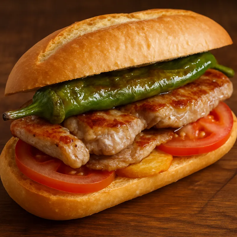 Serranito (Andalusisches Schweinefleisch-Sandwich)