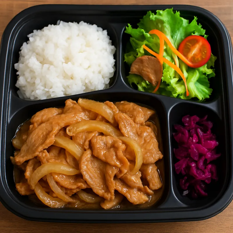 Shoga Yaki Bento (Ingwer-Schweinefleisch)