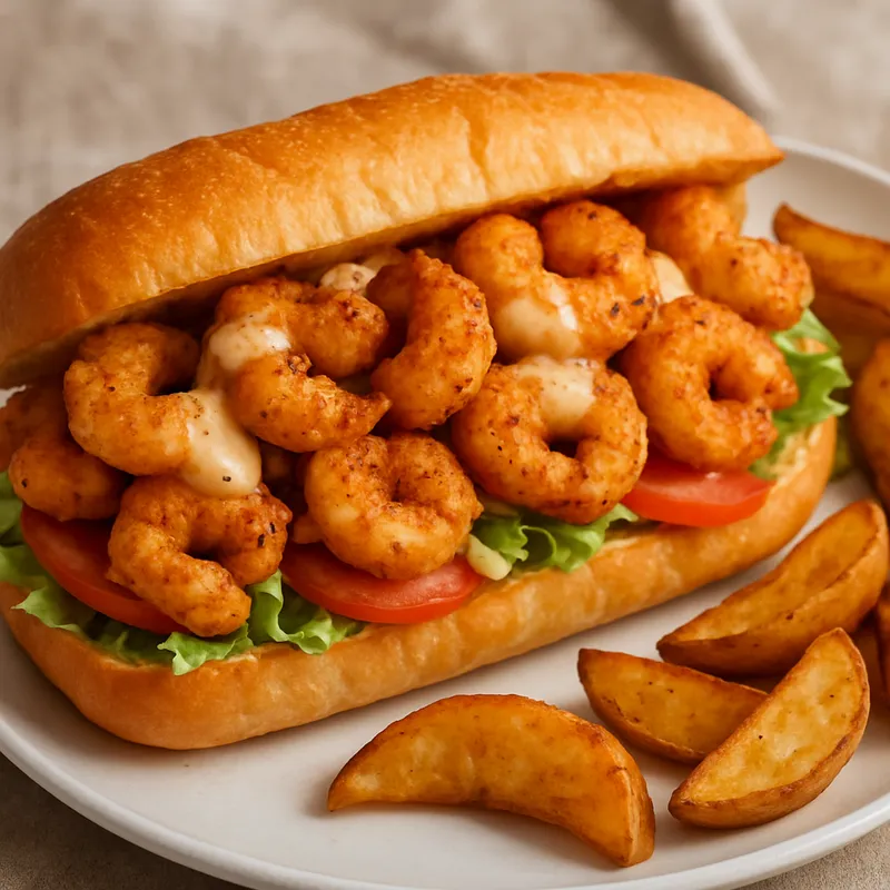 Shrimp Po Boy Sandwich