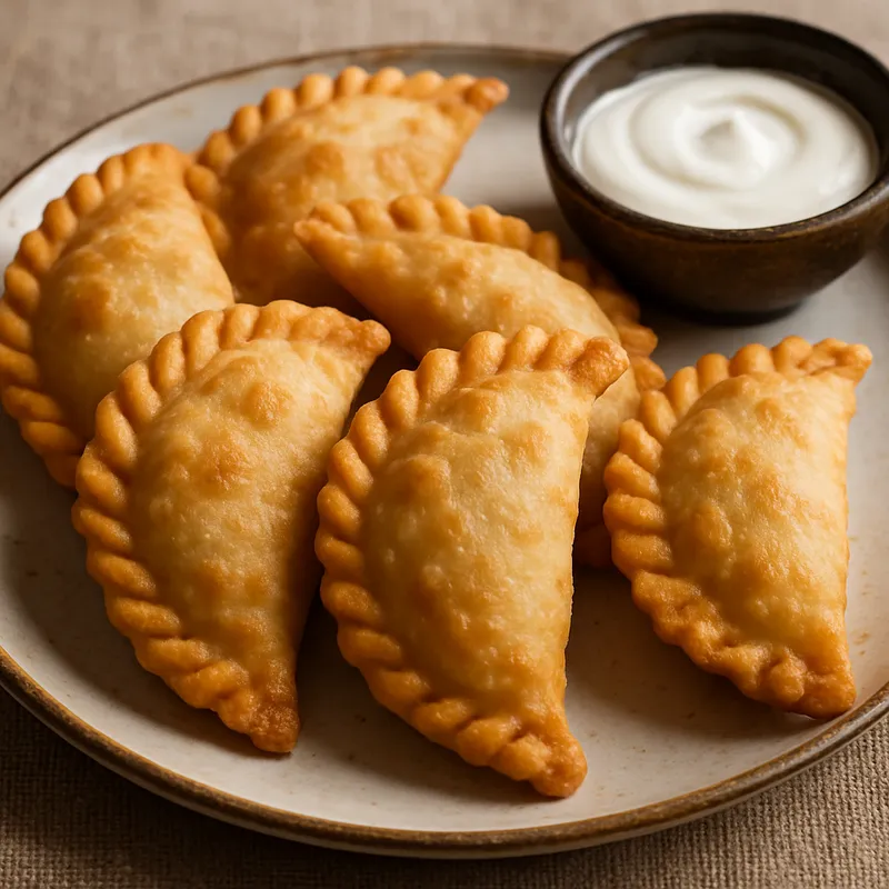 Skaltsouni (Kretische Frittierte Teigtaschen)