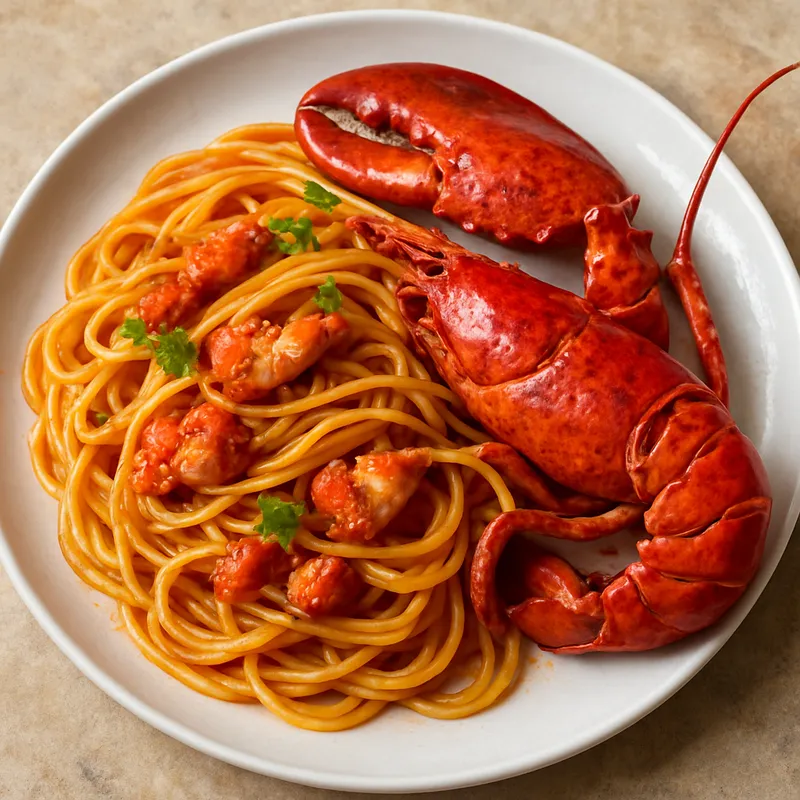 Skyros Hummer-Spaghetti