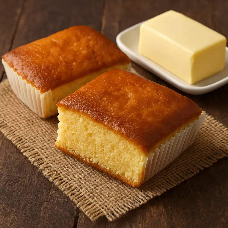 Sobao Pasiego mit Butter