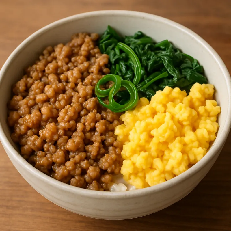 Soboro Don (Reisschüssel mit Hackfleisch)
