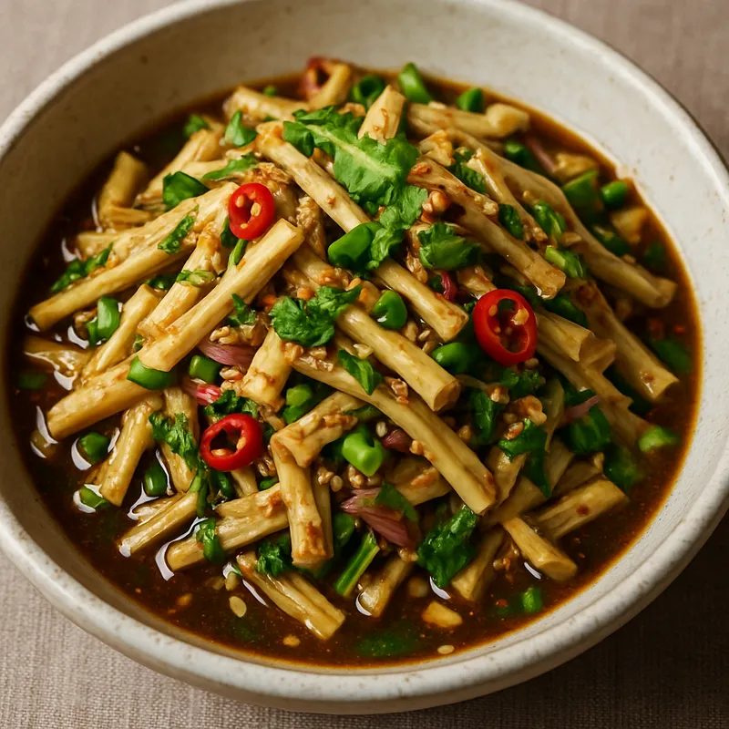 Soop nor Mai (Isan Bambussprossen-Salat)