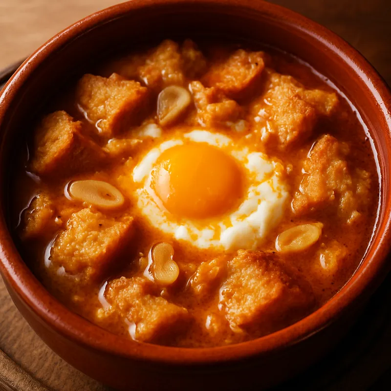 Sopa de Ajo (Kastilische Knoblauchsuppe)