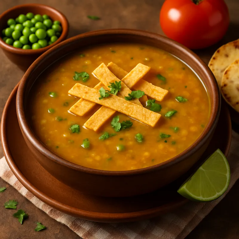 Sopa de Chícharo (Mexikanische Erbsensuppe)