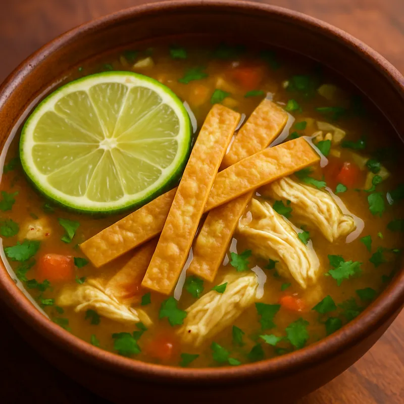 Sopa De Lima (Limetten-Suppe aus Yucatan)