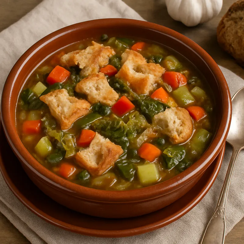 Sopa Mallorquina (Mallorquinische Gemüsesuppe)