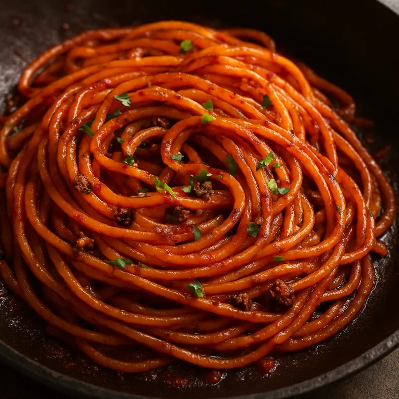 Spaghetti alla Assassina (Spaghetti nach Mörder-Art)