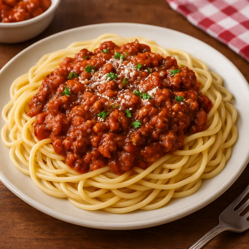 Spaghetti Bolognese auf amerikanische Art