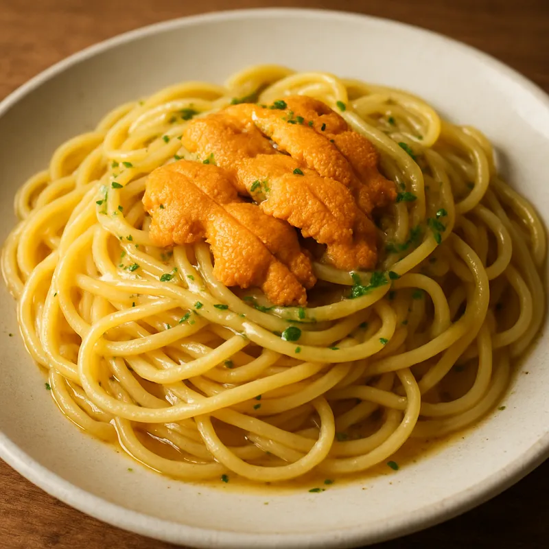 Spaghetti mit Seeigel