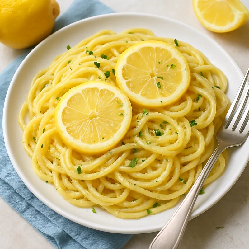 Spaghetti mit Zitrone