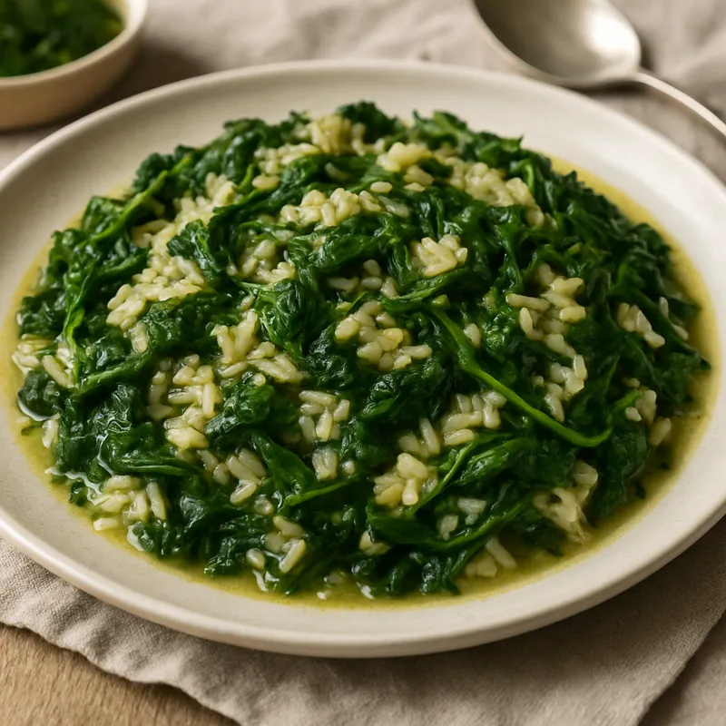Spanaki Me Ryzi (Spinat mit Reis)