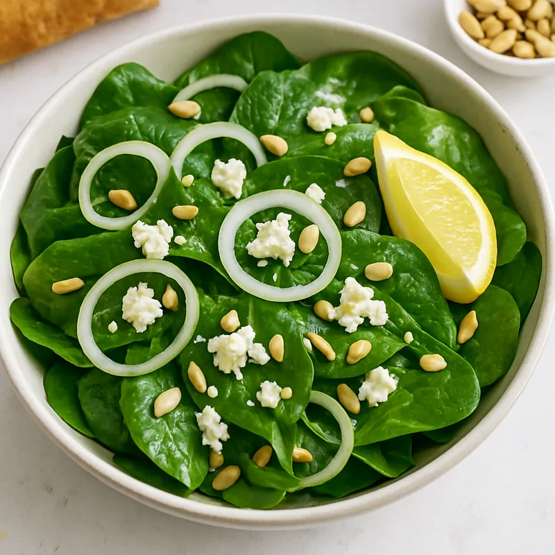 Spanaki Salata (Spinatsalat)