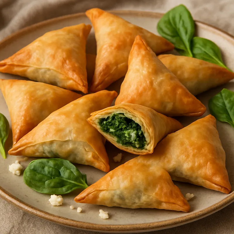 Spanakopitakia (Kleine griechische Spinatpies)