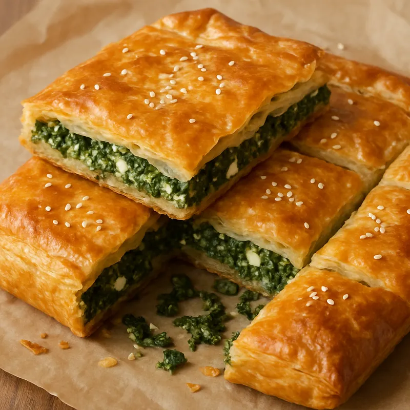 Spanakotiropita (Spinat-Käse-Pie)