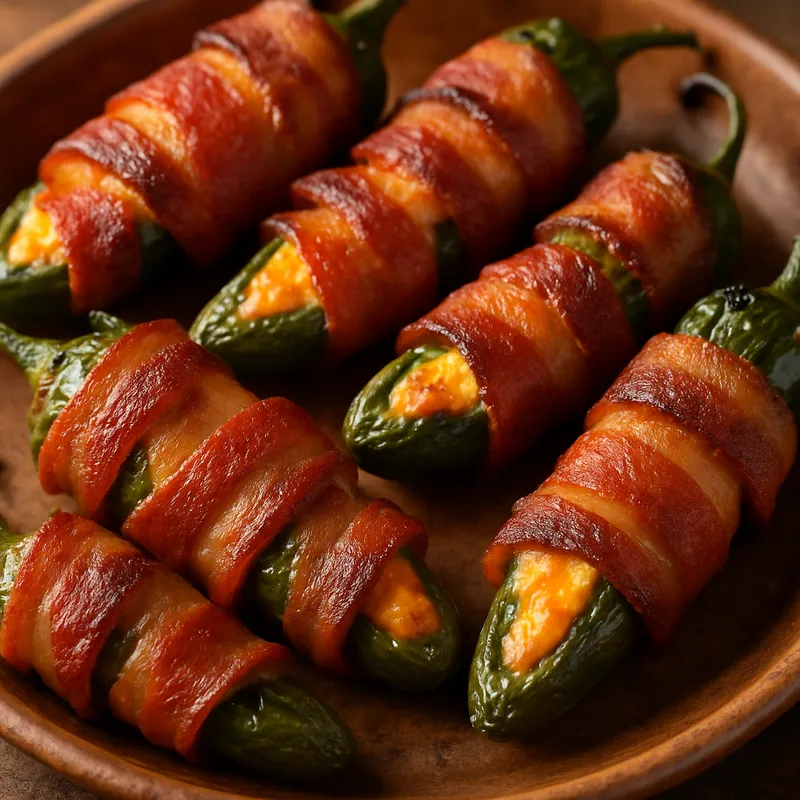 Speckumhüllte Jalapenos