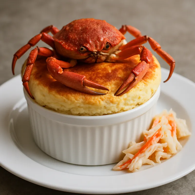 Spinnenkrabbe-Soufflé