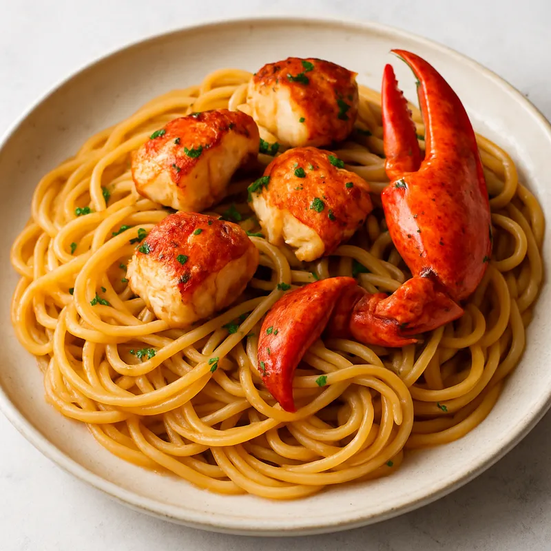 Sporadische Inseln Hummer-Pasta