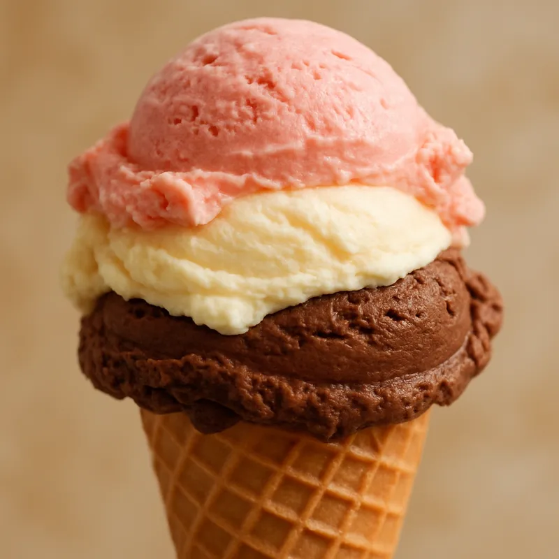 Spumoni (Italienisches Neapolitanisches Eis)