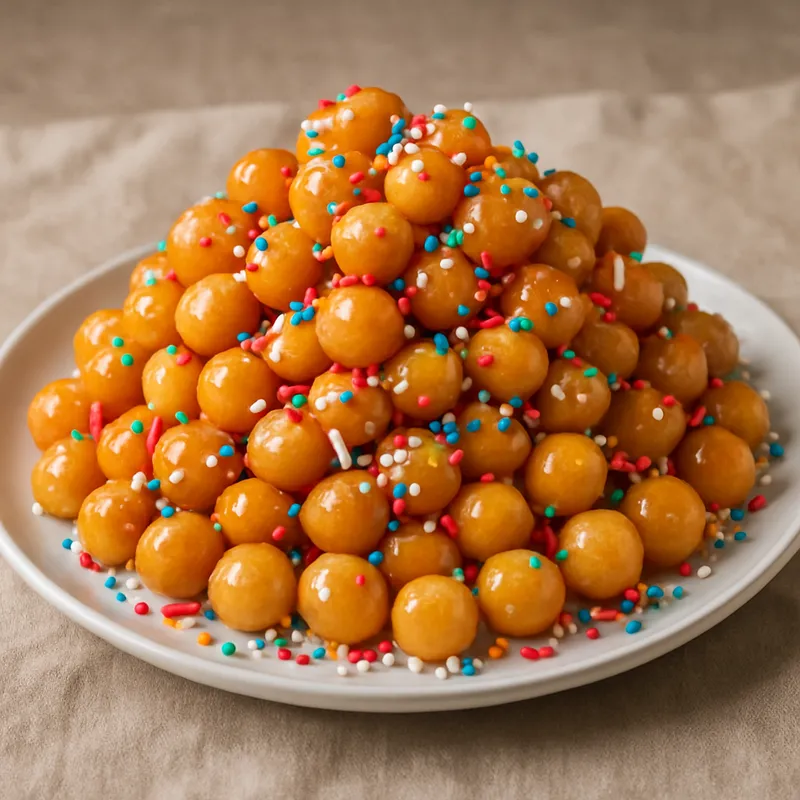 Struffoli (Italienische Honig-Teigbällchen)
