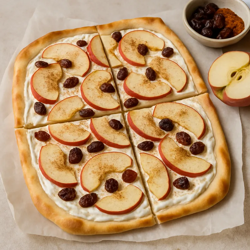 Süße Flammkuchen (Elsässischer süßer Flammkuchen)