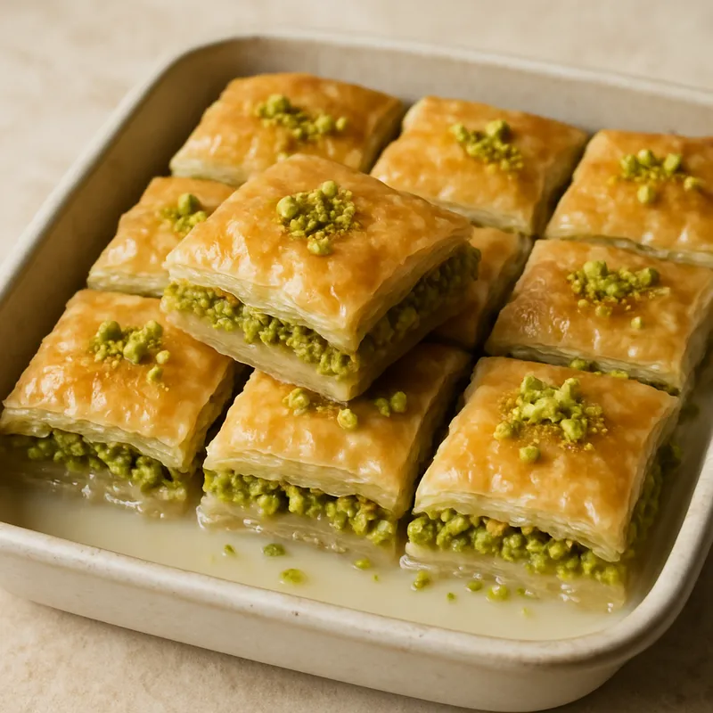 Sütlü Nuriye (Milchbaklava mit leichtem Sirup)