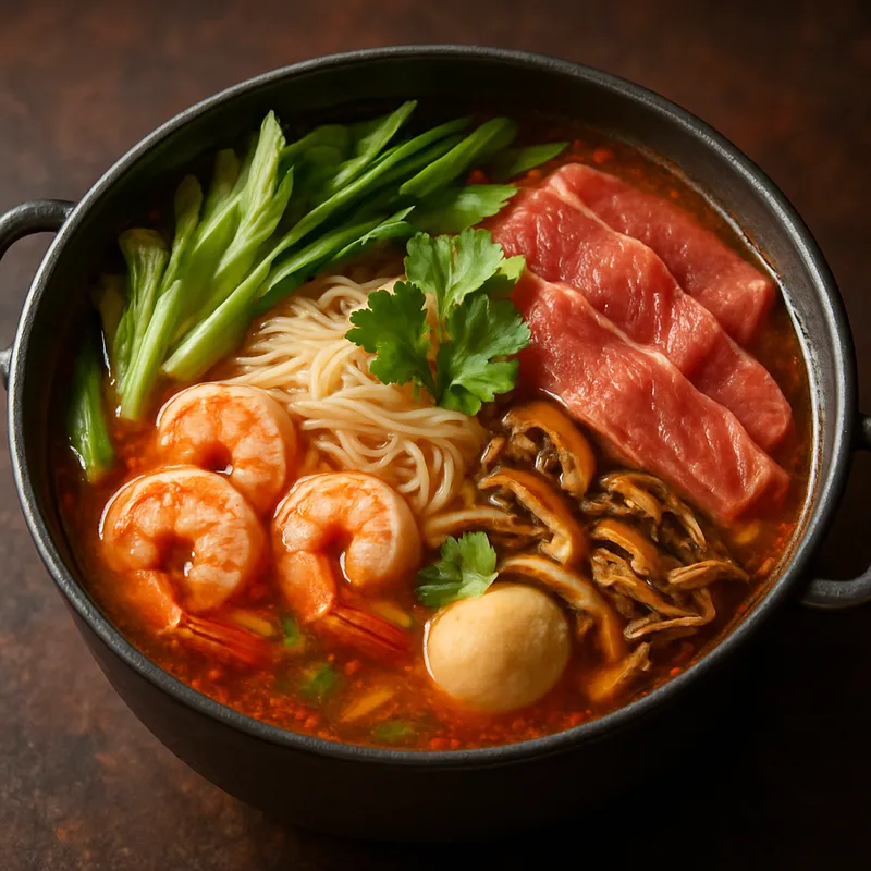 Sukiyaki Thai Hot Pot Suppe