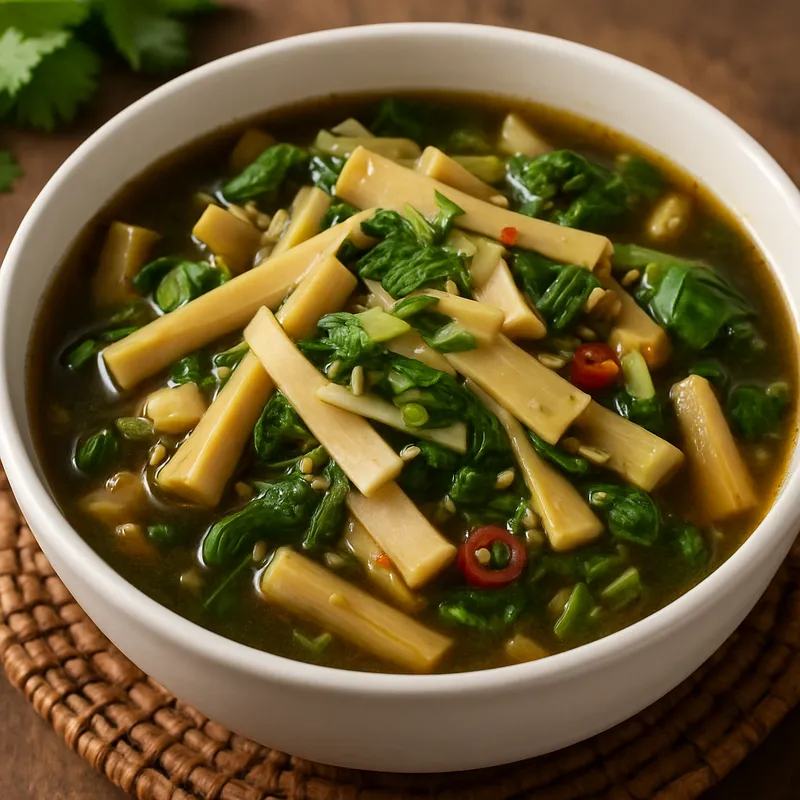Sup nor Mai Isan (Isan Bambussuppe)