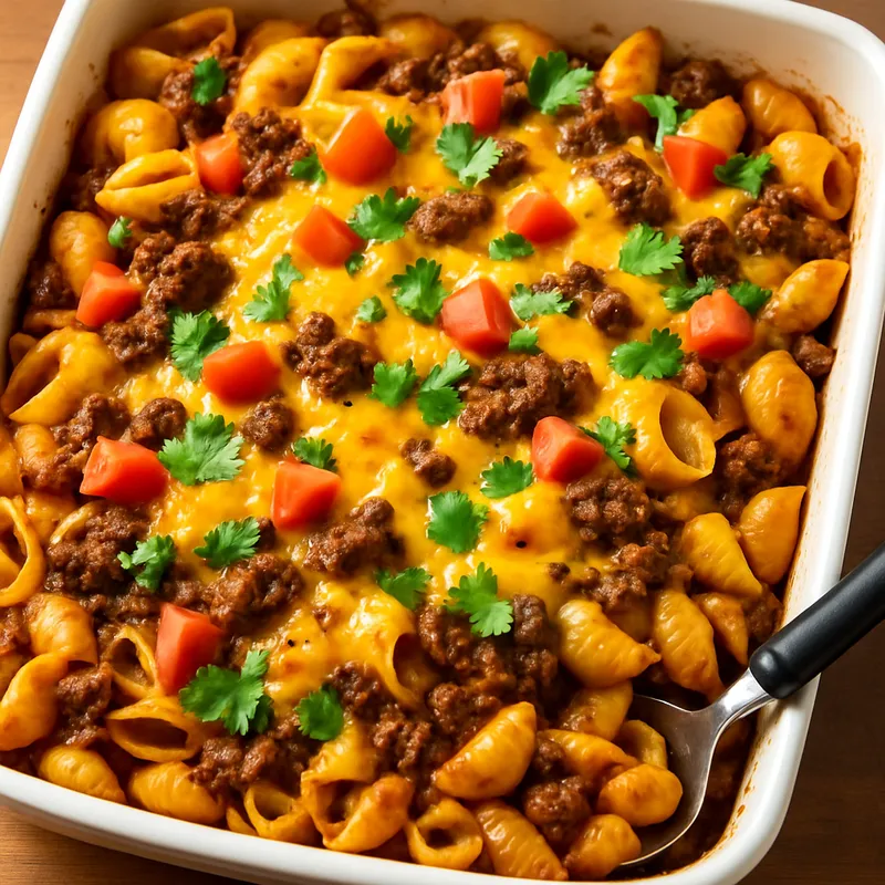 Taco-Nudelauflauf