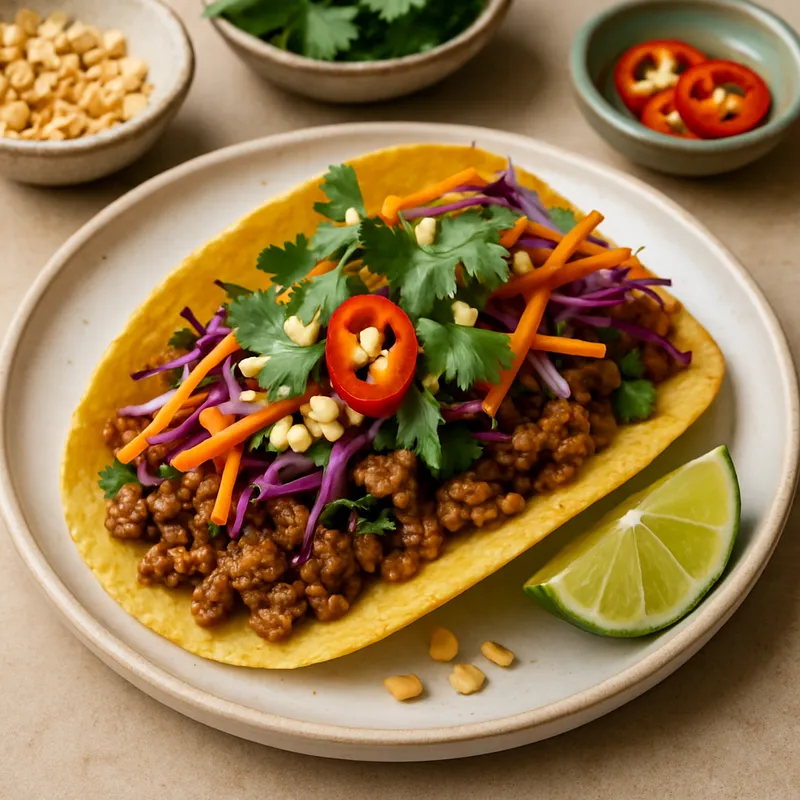 Taco Thai (Taco auf Thai-Art)