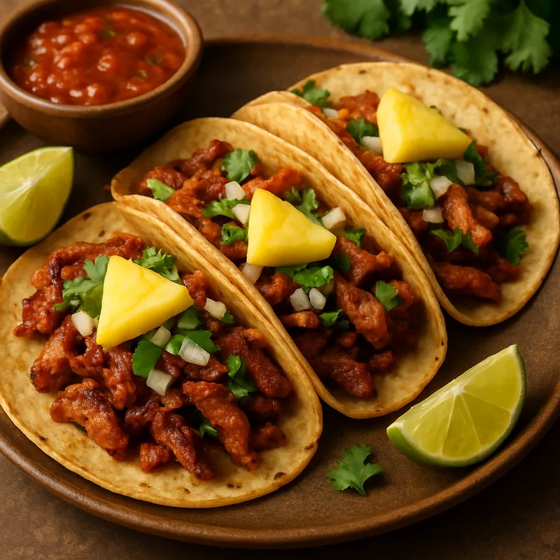 Tacos Al Pastor (Schweinefleisch-Tacos vom Spieß)