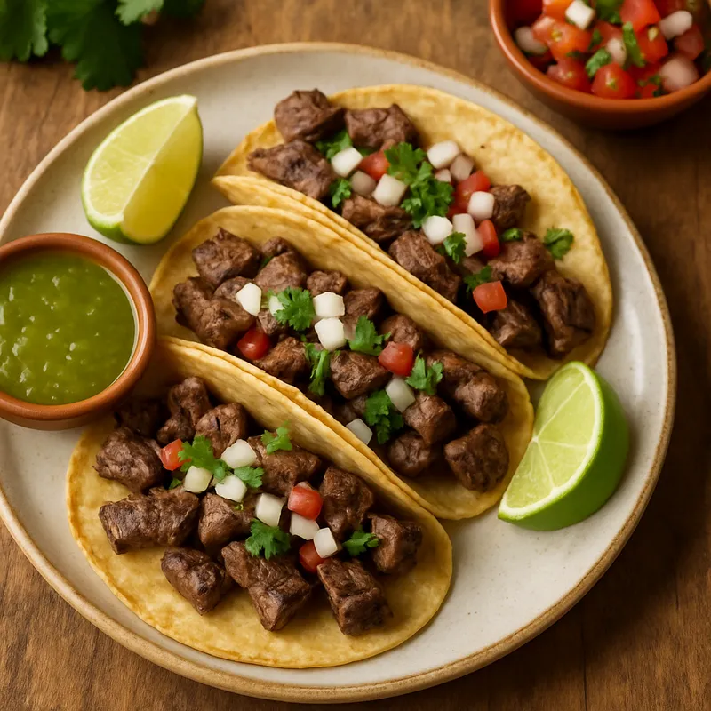 Tacos de Arrachera (Röcksteak-Tacos)