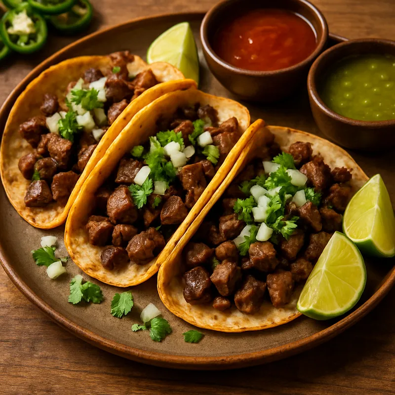 Tacos De Asada (Gegrillte Rindfleisch-Tacos)
