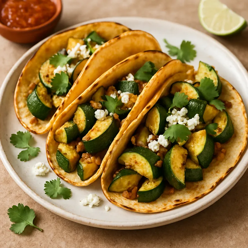Tacos de Calabaza (Zucchini-Tacos)