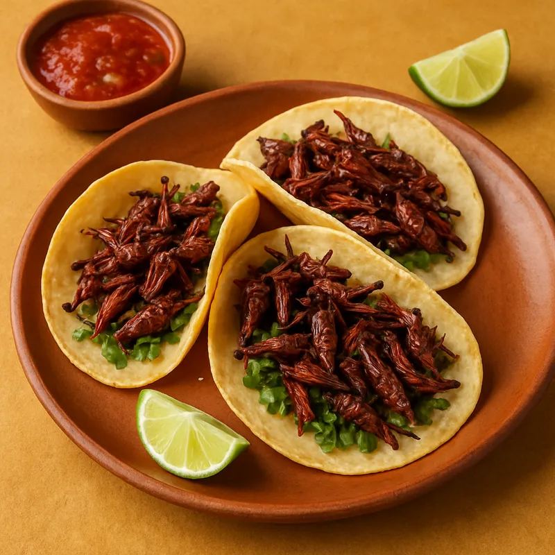 Tacos De Chapulines (Heuschrecken-Tacos)