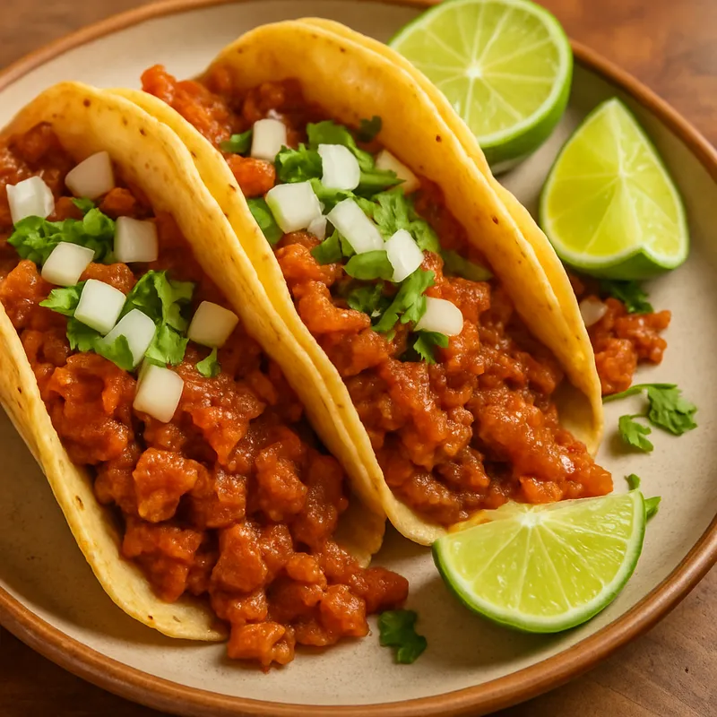 Tacos de Chicharrón Prensado (Tacos mit gepresstem Schweineknusper)