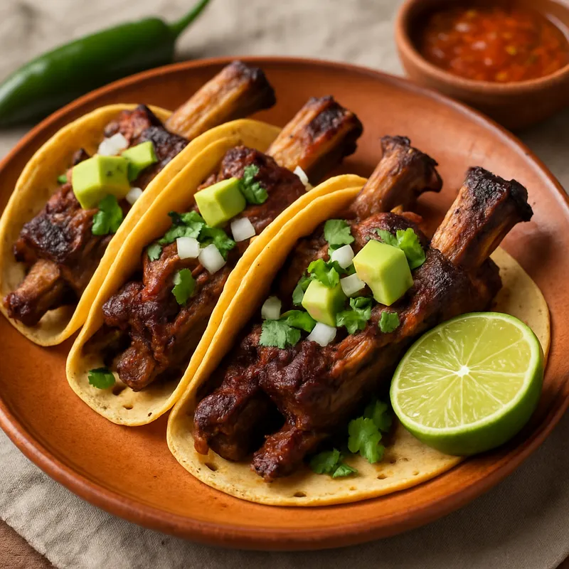 Tacos de Costilla (Rippchen-Tacos)
