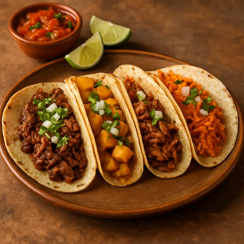 Tacos De Guisado (Tacos mit geschmorter Füllung)