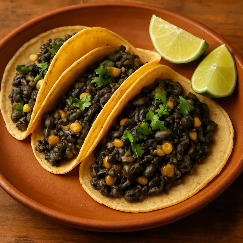 Tacos de Huitlacoche (Maispilz-Tacos)
