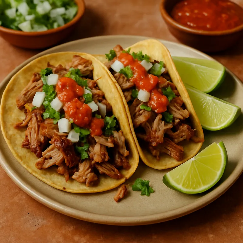 Tacos de Lechón (Spanferkel-Tacos)