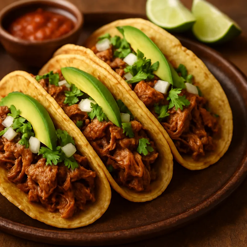 Tacos de Mixiote (Mexikanische gedämpfte Fleisch-Tacos)
