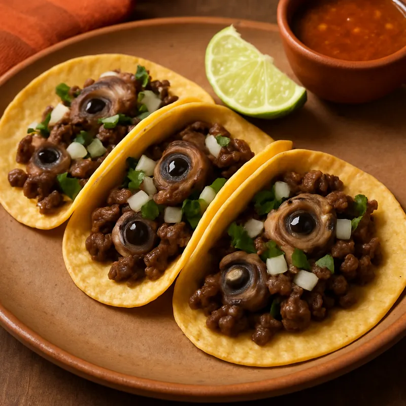 Tacos de Ojo (Rindsauge-Tacos)