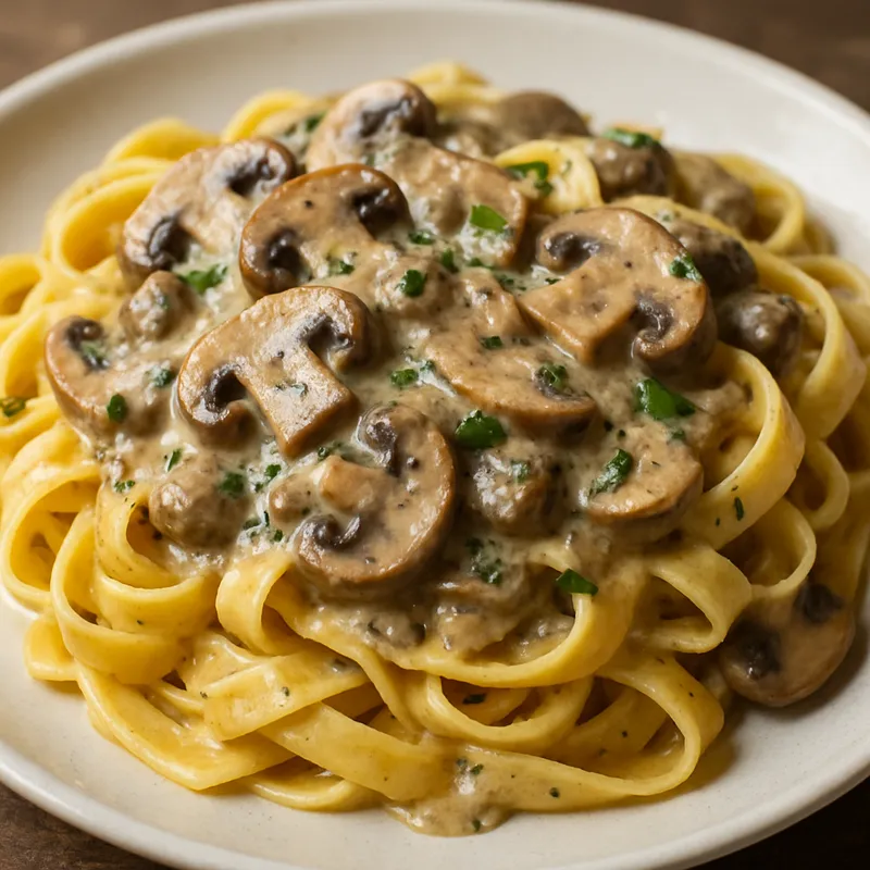 Tagliatelle mit Pilzsoße
