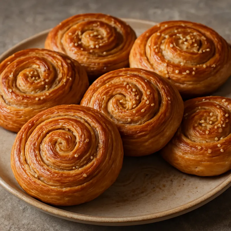 Tahinli Çörek (Tahini-Brötchen)