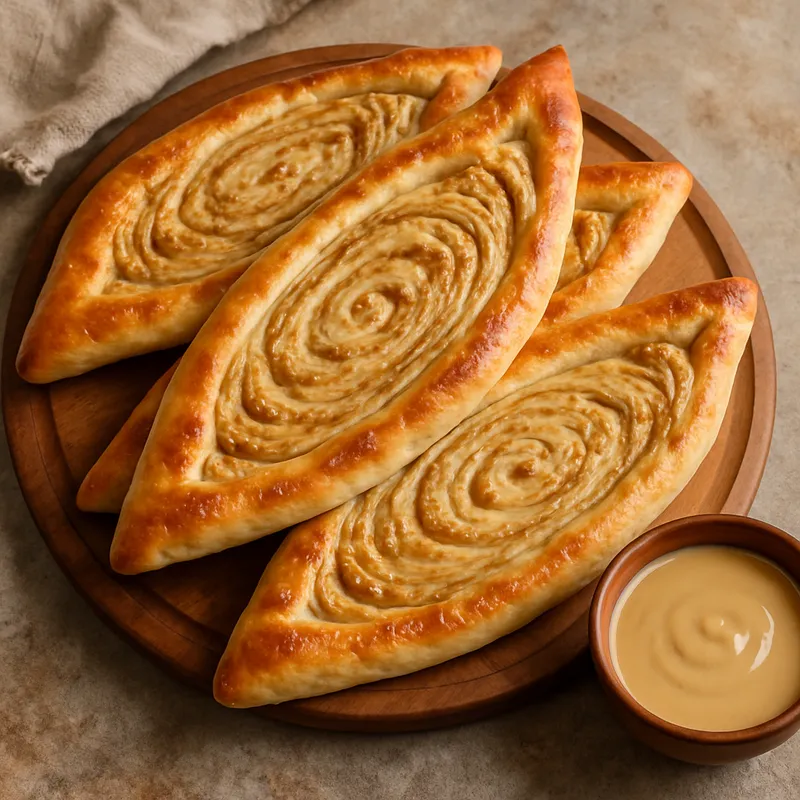 Tahinli Pide (Tahini-Fladenbrot)
