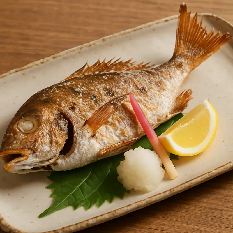 Tai No Shioyake (Salzgegrillte Meerbrasse)