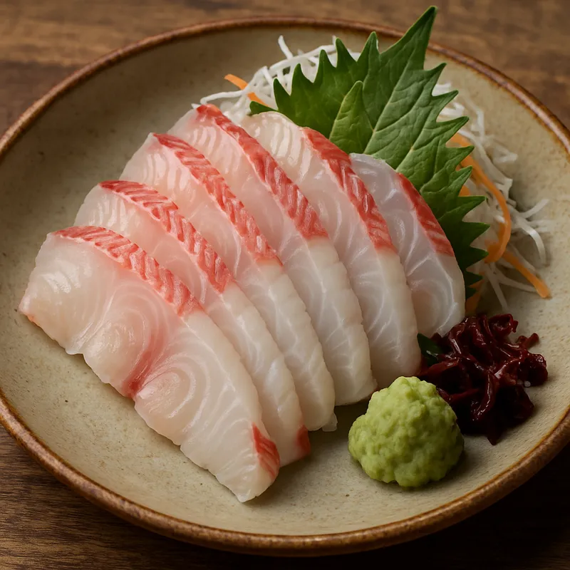 Tai Sashimi (Meeresbrassen-Sashimi)