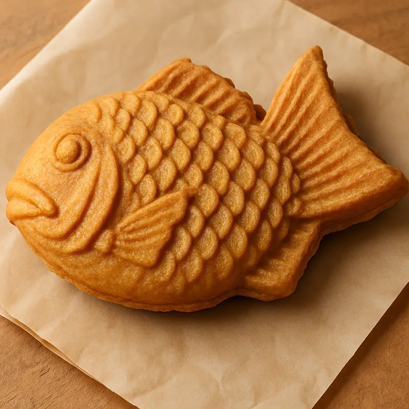 Taiyaki (Fischförmige Waffel)